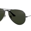 Lentes de Sol RAY BAN Aviador Armazón GUNMETAL Cristal GREY GREEN