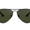 Lentes de Sol RAY BAN Aviador Armazón GUNMETAL Cristal GREY GREEN - Imagen 2
